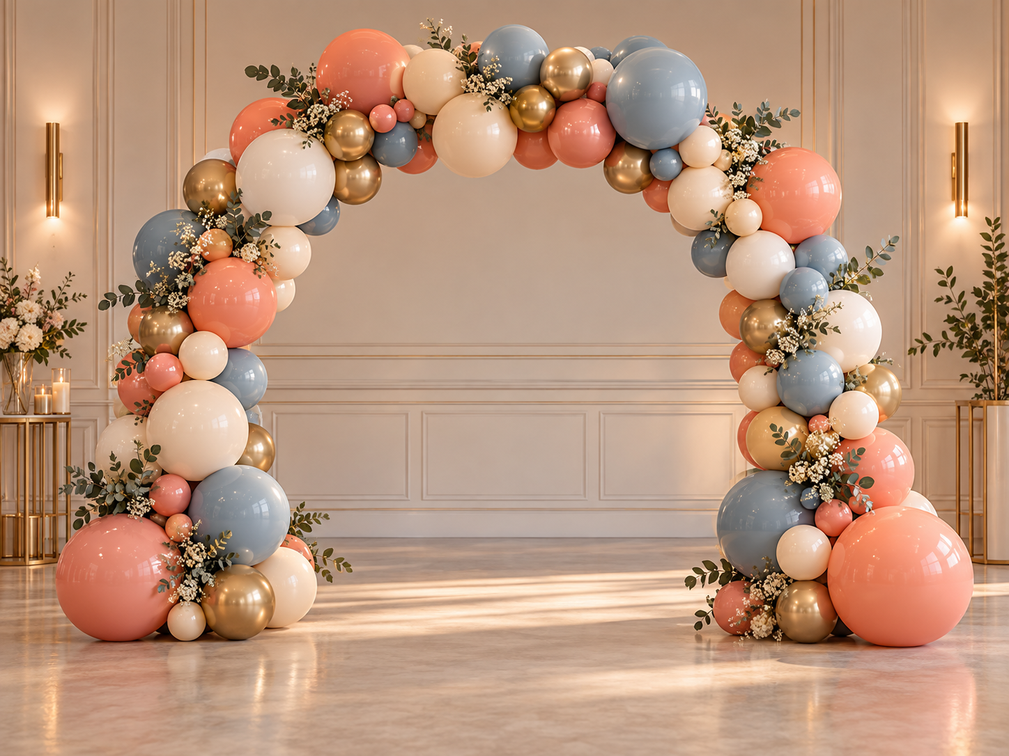 Balloon garland arch