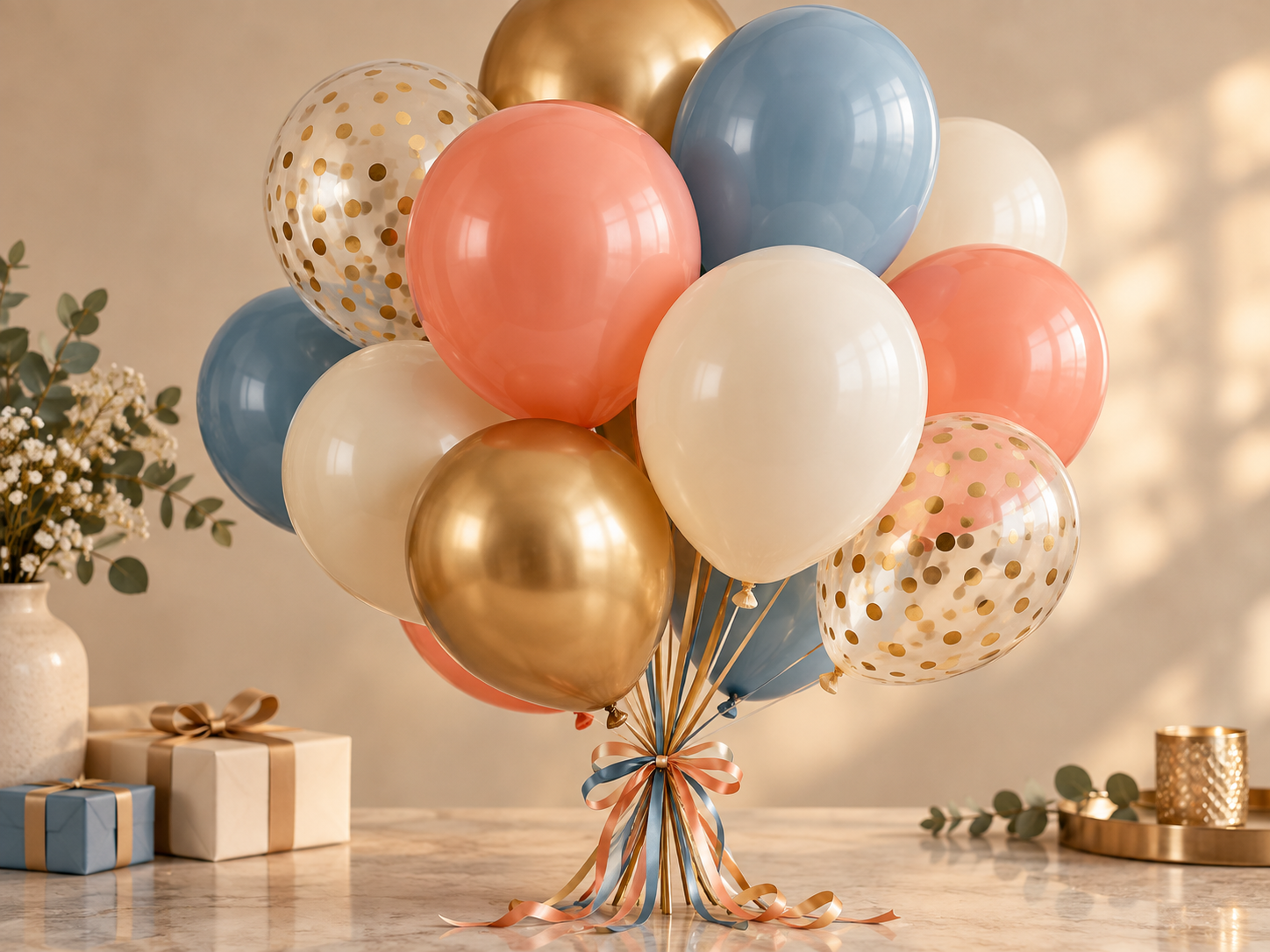 Balloon bouquet closeup