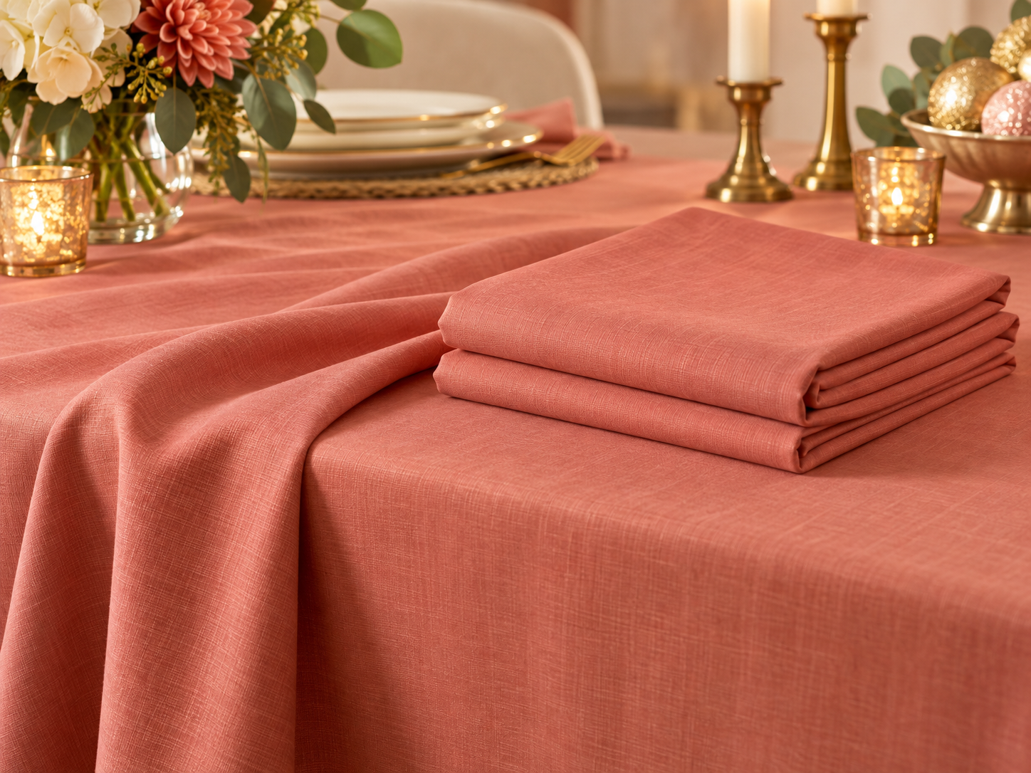 Tablecloth folded